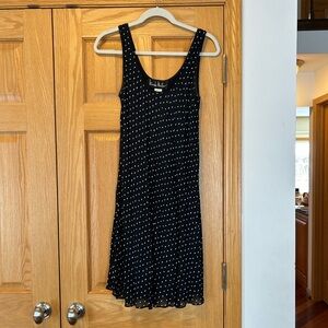 90s Nicole Miller Black Polka Dot Tank Dress - size 4